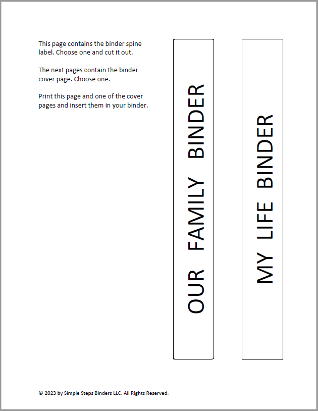 Guide to Creating a Family Binder (Digital Download)