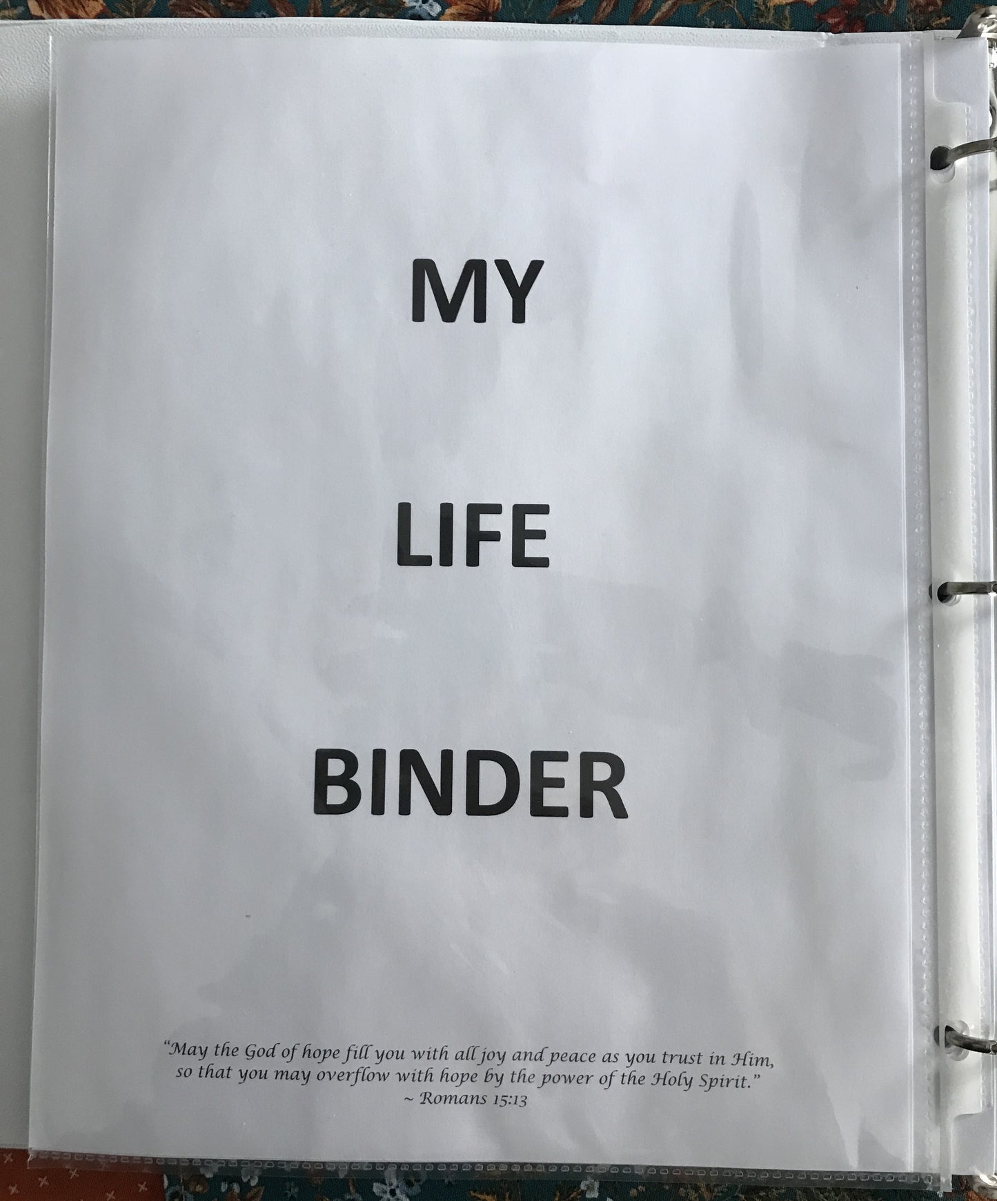 Guide to Creating a Family Binder (Physical Binder)